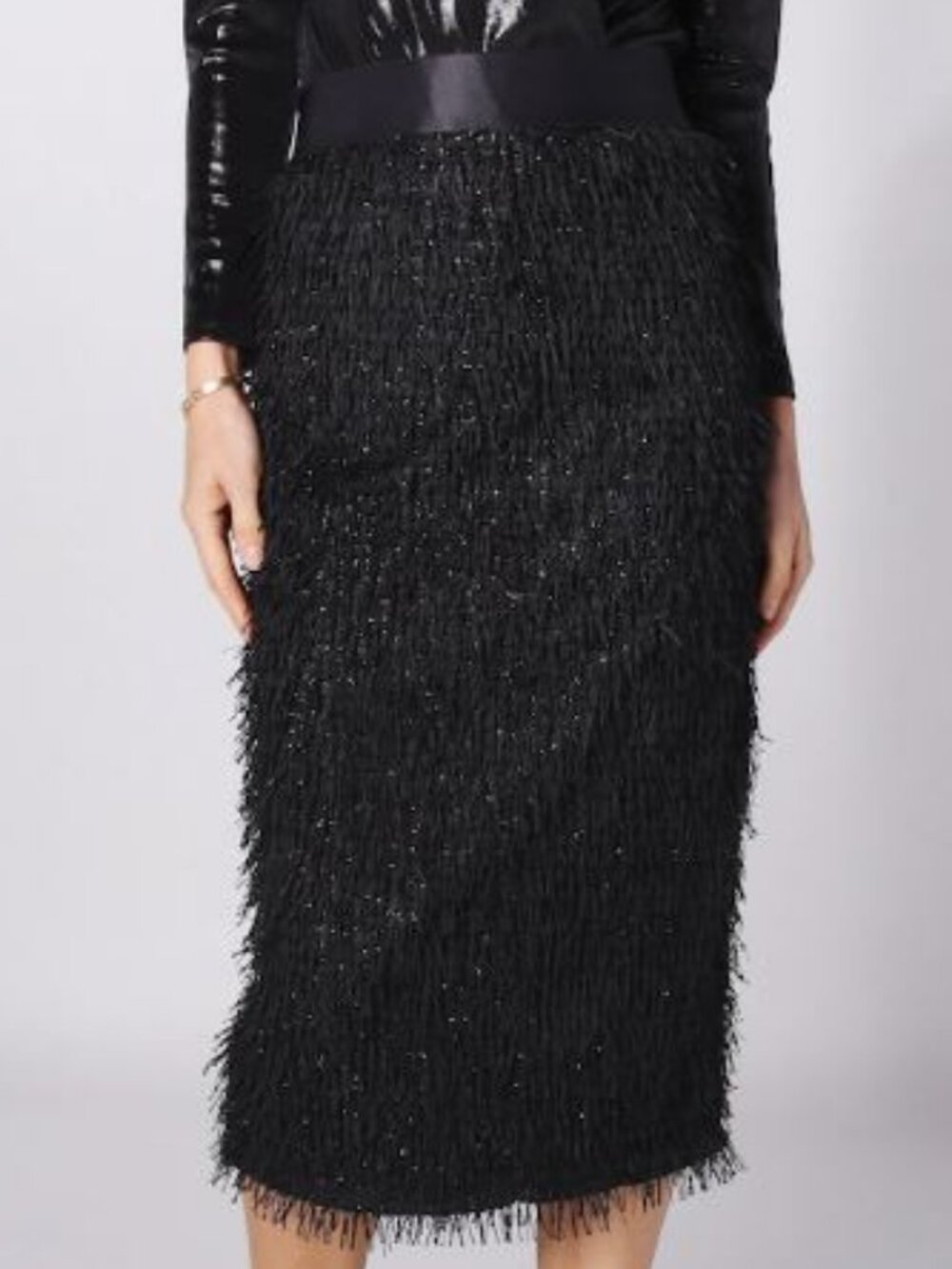 Confetti Pencil Skirt - Obsidian - Parker & Rowe - Black - 3X - New in Package
